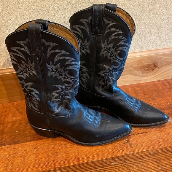 Tony Lama Other - Men’s TONY LAMA WESTERN BOOTS, black stallion leather, 7920, size 9-1/2 D